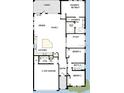 Detailed floor plan showcasing the layout of this single Gathering home with 3 bedrooms, 2 baths, and a study at 16998 Cedar Valley Cir, Clermont, FL 34711
