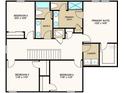 Second-floor floor plan featuring a primary suite, bedrooms, baths, and laundry area at 2038 Babbling Brook Blvd, Auburndale, FL 33823