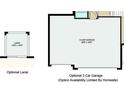 Floorplan of home features optional 3 car garage and optional lanai at 2084 Babbling Brook Blvd, Auburndale, FL 33823