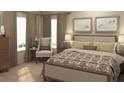 Relaxing main bedroom with a neutral color palette, comfortable furnishings and soft natural light at 2599 Candied Apple Aly, Kissimmee, FL 34744