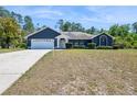 Charming single-story home featuring a well-manicured lawn, two-car garage, and inviting entrance at 3690 Sw 175Th St, Ocala, FL 34473