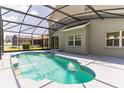 Screened-in pool area with a view of the backyard at 2433 Huron Cir, Kissimmee, FL 34746
