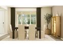 Inviting dining room featuring natural light, comfortable seating, and stylish decor at 1283 Dora Parc Ln, Mount Dora, FL 32757