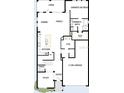 Layout of the home featuring a spacious Gathering area and three car garage at 6069 Sacred Oak Ave, Mount Dora, FL 32757