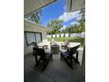 Inviting outdoor patio space perfect for relaxing and entertaining with cozy seating around a fire pit at 1105 Chichester St, Orlando, FL 32803
