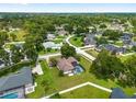 Aerial view of a neighborhood showcasing well-maintained homes, landscaping, and streets at 5060 Se 40Th St, Ocala, FL 34480