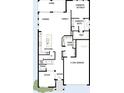 Open concept floor plan featuring kitchen, Gathering room, and study at 16954 Cedar Valley Cir, Clermont, FL 34711