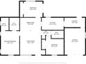 Floor plan of the home, with clearly marked room dimensions at 14464 Sw 34Th Terrace Rd, Ocala, FL 34473