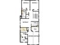 Second floor plan showing bedrooms, bathrooms, a retreat, and utility and closet space at 6690 Wake St, St Cloud, FL 34771