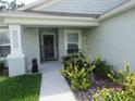 Inviting front entrance with decorative plants and elegant decor at 206 Samantha Ave, Auburndale, FL 33823
