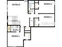Second floor floorplan showing retreat, four bedrooms, and two bathrooms at 17020 Cercis Loop, Clermont, FL 34711