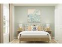 Well-designed bedroom with a bed, decorative pillows, and a warm, inviting ambiance at 2196 Albatross Nest Dr, Bartow, FL 33830