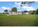Expansive backyard with well-maintained lawn and partial view of neighboring properties at 9755 Se 176Th St, Summerfield, FL 34491