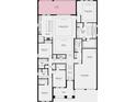 Detailed floor plan showcasing the layout of the home with multiple bedrooms, baths, and gathering spaces at 12898 Harvest Rain Ave, Winter Garden, FL 34787