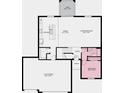 Detailed floorplan showing layout of kitchen, bedrooms, garage, and living areas at 2076 Babbling Brook Blvd, Auburndale, FL 33823