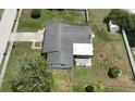 Aerial view of the home showcasing the backyard, patio, and the surrounding neighborhood at 5316 Dorman Rd, Lakeland, FL 33813