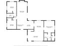 Detailed floor plan showcasing the layout of the home, including room dimensions and connections at 5316 Dorman Rd, Lakeland, FL 33813