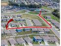 Aerial view of neighborhood including the route to the home at 3628 Diving Dove Ln, Bartow, FL 33830