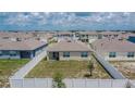 Aerial view of fenced backyard at 3628 Diving Dove Ln, Bartow, FL 33830