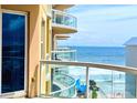 Condo balcony with ocean views and glass railings at 3703 S Atlantic Ave # 501, Daytona Beach Shores, FL 32118