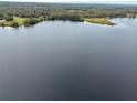 Stunning aerial view showcasing waterfront property at 180 Robinson Ln, Seville, FL 32190