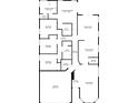 Detailed floor plan showing a spacious layout and multiple bedrooms at 3125 Wood Rose Way, Deltona, FL 32725
