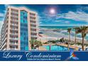 Luxury condominium community featuring a refreshing swimming pool at 3737 S Atlantic Ave # 504, Daytona Beach, FL 32118