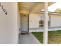 Close-up of the home's front door, showing the entrance and surrounding details at 1794 Morven Ct, Deltona, FL 32738