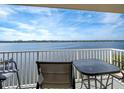 Balcony view of the water, complete with seating, perfect for relaxation and enjoyment at 2711 N Halifax Ave # 463, Daytona Beach, FL 32118