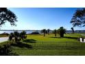 Landscaped backyard with a waterfront view at 2728 S Peninsula, Daytona Beach, FL 32118