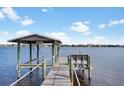 Private dock for endless enjoyment of the lake at 297 N Beach St, Ormond Beach, FL 32174