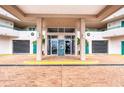 Inviting condo entrance featuring clean lines, neutral tones and symmetrical design elements at 3315 S Atlantic Ave # 705, Daytona Beach, FL 32118