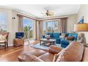 Comfortable living space with ample seating and scenic views from large windows at 4626 Harbour Village Blvd # 3302, Ponce Inlet, FL 32127