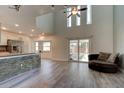 Spacious living room with lots of natural light and luxury wood flooring at 1118 Meditation Loop, Port Orange, FL 32129