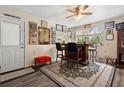 A fully decorated bar area with vinyl floors and a view to the exterior at 1930 S Clara Ave, Deland, FL 32720