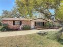 Classic brick home with a well-maintained lawn and mature trees providing shade and curb appeal at 1002 Charles St, Port Orange, FL 32129