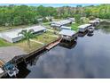 Waterfront property boasting private boat docks and canal access for premier waterfront living at 24919 Drive No 1, Astor, FL 32102