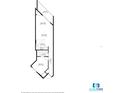 Floorplan showing layout of rooms, including kitchen, living room, and bedroom dimensions at 3647 S Atlantic Ave # 5B, Daytona Beach, FL 32118