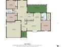 Detailed floor plan showcasing the layout of this spacious home, including the living areas and bedrooms at 3041 Millstone Ave, Deltona, FL 32738