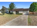 Charming single Gathering home featuring a well-maintained lawn and attached one car garage at 3237 Cranston St, Deltona, FL 32738