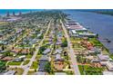 Wide aerial shot of the home's location in a waterfront community with river and ocean views at 863 Riverside Dr, Ormond Beach, FL 32176
