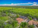 Stunning aerial view of the property with lush greenery and waterfront access at 1578 Stone Trl, Deltona, FL 32725