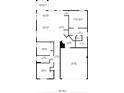 Detailed floor plan showcasing the layout of the 3-bedroom, 2-bath home with 1,587 square feet of living space at 999 Trumbull St, Deltona, FL 32725