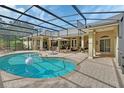 A luxurious kidney-shaped pool is surrounded by an outdoor patio at 1661 Timber Hills Dr, Deland, FL 32724