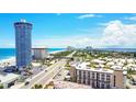 Expansive aerial view of condo and beach skyline on a clear day at 2626 S Atlantic Ave # 1080, Daytona Beach, FL 32118