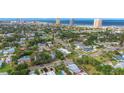 Aerial shot showcasing the neighborhood and proximity to beaches and skyline views at 263 Seaview Ave, Daytona Beach, FL 32118