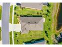 Overhead view of the home and surrounding landscaping at 2901 Monaghan Dr, Ormond Beach, FL 32174