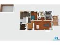Detailed floor plan showcasing the layout of the home, including bedrooms, bathrooms, living areas, and outdoor spaces at 605 Goodall Ave, Daytona Beach, FL 32118
