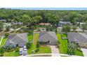 A beautiful aerial view showing the layout of the home among lush greenery and neighboring properties at 2337 Oxmoor Dr, Deland, FL 32724