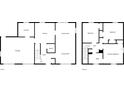 Detailed floor plan showcasing the layout of the first and second floors of the home at 1228 Oakwood Ave, Daytona Beach, FL 32114